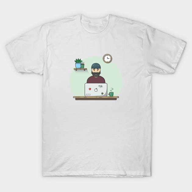 Hipster programmer - 3 T-Shirt by OgyDesign